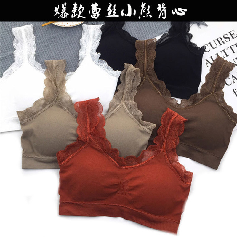Sheer Bra Lace - 여성용 섹시한 레이스 란제리 심리스 스포츠