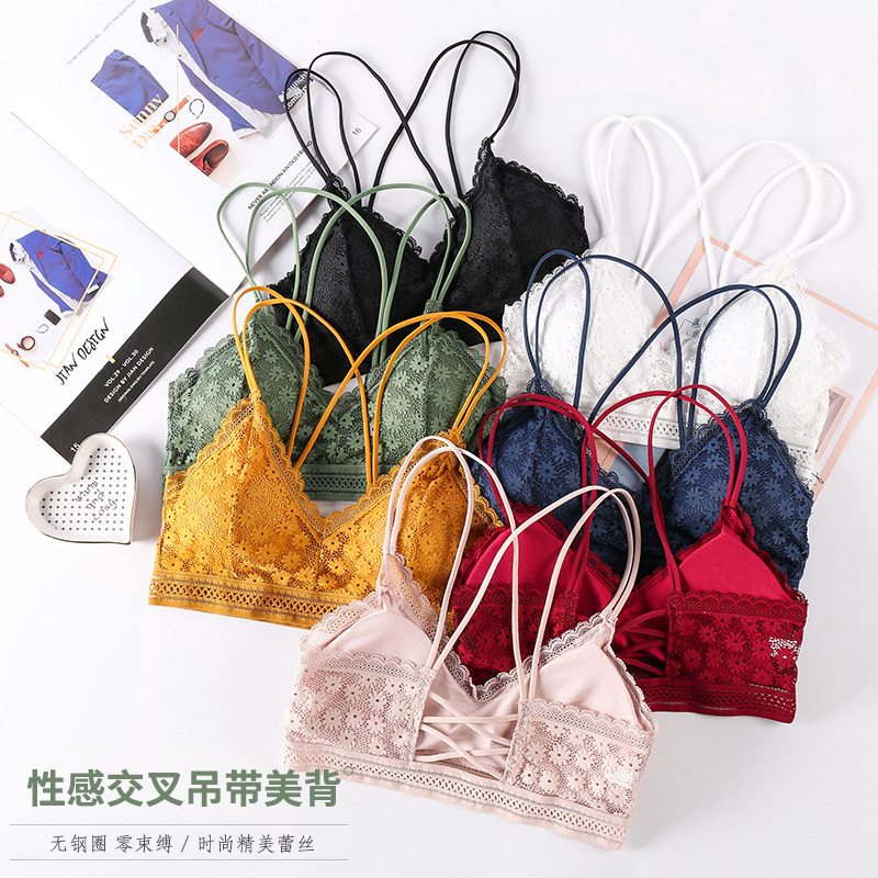 Sheer Bra Lace - 3D 섹시 란제리 원활한 스포츠 브래지어